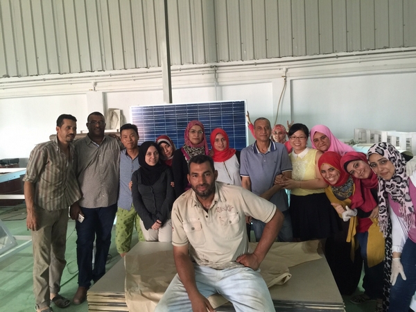 10MW solar panel production line factory  build in Egypt